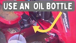 Oil Change Trick  TroyBilt  Craftsman  MTD [upl. by Obediah]