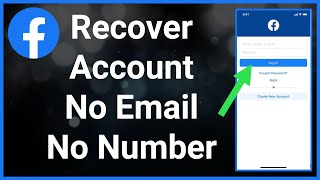 How To Recover Facebook Account Without Email And Phone Number [upl. by Pavier870]