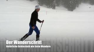 Schneeschuhlaufen Der Wanderschritt [upl. by Cinom]