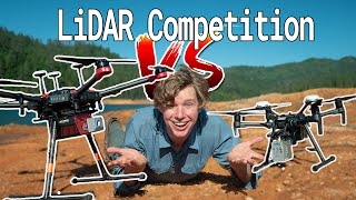 Ultimate LiDAR Drone Competition DJI LiVOX mid40 vs RIEGL miniVUX [upl. by Domonic]