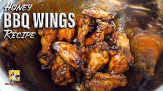 Easy Honey BBQ Wings Recipe  Appetizers with AB [upl. by Alenoel]