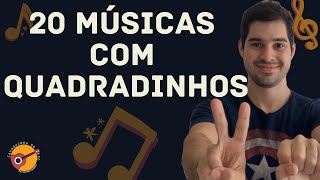 20 MÚSICAS MUITO FÁCEIS COM QUADRADINHOS PARA CAVACO [upl. by Aissenav]