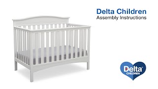 Delta Children Baker 4in1 Crib Assembly Video [upl. by Tiffani]