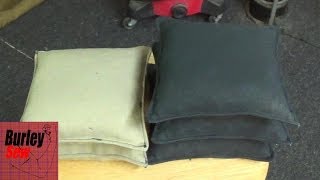 DIY Cornhole Bean Bag How To [upl. by Esimorp]