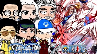 Marines React To Garp  Galaxy Impact  Gacha Club [upl. by Akoyin]