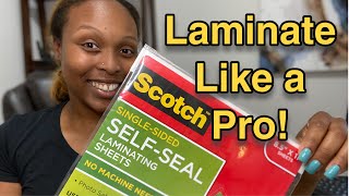 Secrets to Laminate EASY Like a Pro [upl. by Aneelad]