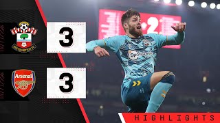 HIGHLIGHTS Arsenal 33 Southampton  Premier League [upl. by Linker]