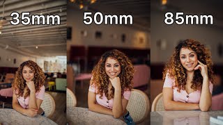 35mm vs 50mm vs 85mm Lens Comparison for Portrait Photography [upl. by Irrep128]