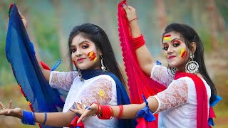 Dhim Tana Cover Dance  Mone Rong Legeche Basanta Eseche Dance Performance  Folk Creation [upl. by Emiline]