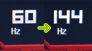 144hz 설정하는 방법 모니터 60hz 주사율 재생빈도 옵션 [upl. by Haret]