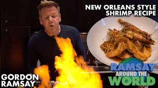 Gordon Ramsays Easy New Orleans Style BBQ Shrimp Recipe  Ramsay Around the World [upl. by Housen563]