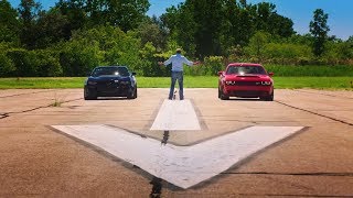 TGT Dodge SRT Demon vs The Exorcist Drag Race [upl. by Innep]