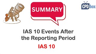 IAS 10 Events After the Reporting Period  applies in 2025 [upl. by Emera]