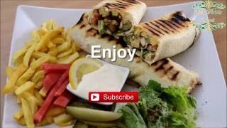 Chicken Shawarma  Syrian recipe  just Arabic food [upl. by Gothar]