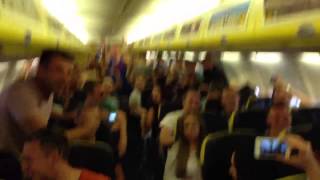 Dubs on a Plane mental Ryanair flight to Ibiza [upl. by Ardnama667]