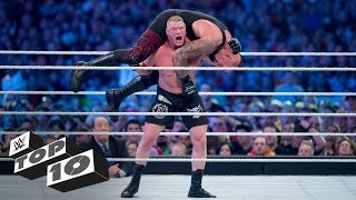 Brock Lesnars most shocking F5s WWE Top 10 [upl. by Vanden236]