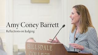 Reflections on Judging A Conversation with Amy Coney Barrett [upl. by Ronal]