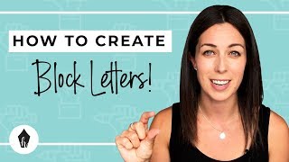 How To Do BLOCK Lettering – A StepByStep HandLettering Tutorial for Beginners [upl. by Lessirg]