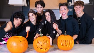 Carving Pumpkins with my Best Friends ft Charli Noah James Chase amp Larray  Dixie DAmelio [upl. by Lawton22]