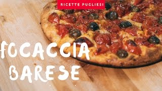 Focaccia Barese  Ricetta come Panificio Fiore Bari [upl. by Idyak425]