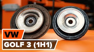 Comment remplacer une coupelle damortisseur sur VOLKSWAGEN GOLF 3 1H1 TUTORIEL AUTODOC [upl. by Leonteen303]