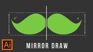 Illustrator Trick  Mirror Draw [upl. by Bullock289]