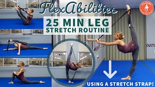 GET FLEXIBLE LEGS 25 MIN Leg Stretch Routine  FlexAbilities [upl. by Merp]