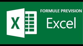 Comment utiliser la Formule quotPrevisionquot dans Excel  Tutoriel [upl. by Llevram247]