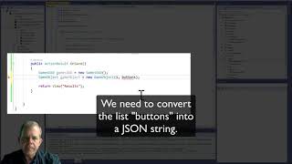 Serialize objects to JSON and save to database in ASPNET in C part 3 [upl. by Camellia814]