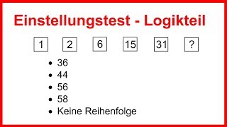 Einstellungstest  Logiktest  Würdest du es schaffen Logisches Denken trainieren  LehrerBros [upl. by Meeker]