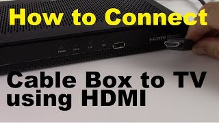 How to Connect Cable Box to TV using HDMI [upl. by Vi607]