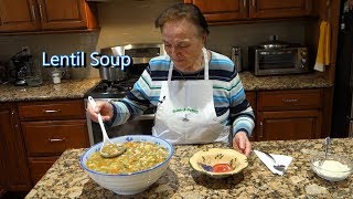 Italian Grandma Makes Lentil Soup [upl. by Attelahs]