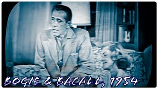 Humphrey Bogart amp Lauren Bacall Interview at Home 1954 [upl. by Aelahc612]