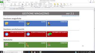 Gestione magazzino excel [upl. by Ellenig]