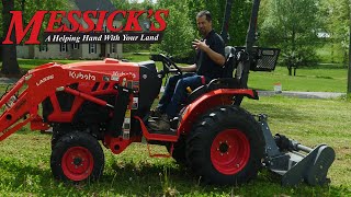 Lawn amp Field mowing with a 69quot Titan FL165 Flail mower on 27 PTO HP [upl. by Innos]