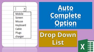 Mastering Excel Autocomplete in Drop Down Lists  Tutorial with Pro Tips [upl. by Lacey411]