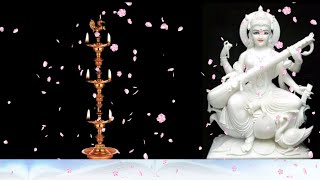 Saraswati Vandana with Virtual Lamp Lighting by Dr Vikram Patra [upl. by Araf29]