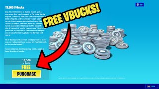 How To Redeem 13500 V bucks For Free In Fortnite VBUCKS GLITCH [upl. by Akit962]