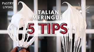 5 IMPORTANT TIPS TO MAKE PERFECT ITALIAN MERINGUE [upl. by Esmond]