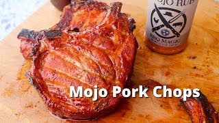 Mojo Pork Chops  Smoked Pork Chops on UDS Smoker [upl. by Salbu]