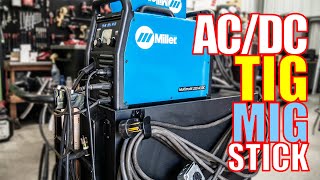 WELD ANYTHING  Miller Multimatic 220 Multiprocess Welder Review [upl. by Assirroc]