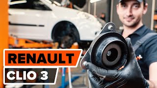 Comment remplacer une coupelle damortisseur sur RENAULT CLIO 3 TUTORIEL AUTODOC [upl. by Lupee]