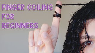 HOW TO FINGERCOIL  Defined curls for beginners [upl. by Burta]