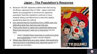 Manchurian Invasion  Manchukuo Japan amp Chinas response IB History Lecture 5 [upl. by Keelby]