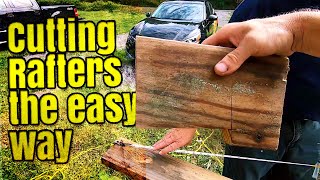 An Easy Way To Cut Rafters For The Lean To [upl. by Annal]