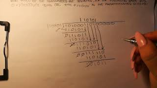 CRC Cyclic Redundancy Check Binary Long Division [upl. by Wildee]