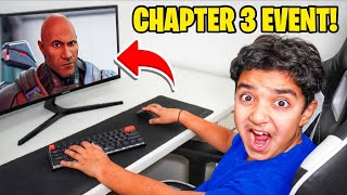 Kid Reacts To Fortnite CHAPTER 3 LIVE EVENT THE END [upl. by Atekin]