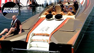 3000HP TURBINE BOAT STARTUP LOUD [upl. by Aicekal326]