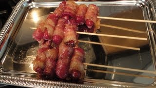 How to make Bacon Wrapped Hotdogs YUMMY [upl. by Wilton]