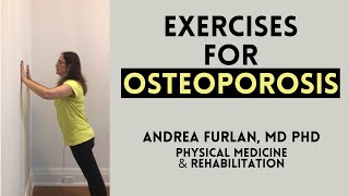 10 Best Exercises for Osteoporosis quotWeak or Thinning Bonesquot [upl. by Faro576]